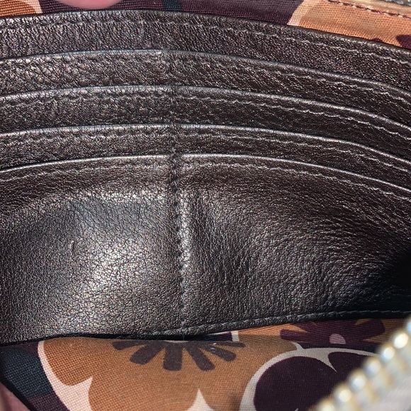 BRIGHTON! Pewter color leather bag. Kind of a heart pattern. - Picture 5 of 8